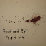 Pilgrim's Rock Blog Post by Dr. Craig Biehl - Is Evil Required to Know Good? - Red Paint Splotch on Tan Canvas