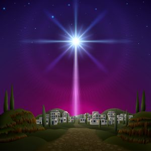 A Christmas Story town in Israel with a bright star overhead -King Solomon was a beggar